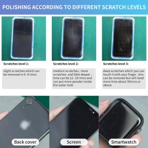 Jiutu Newest Portable 1 Slot Phone Scratch Polishing Machine For Mobile Phone Refurbishment