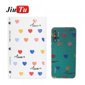 3D Matte Colorful Back Film Wrap Skin Phone Sticker For iPhone Samsung HTC LG Back Cover Protector Film Cutting Machine