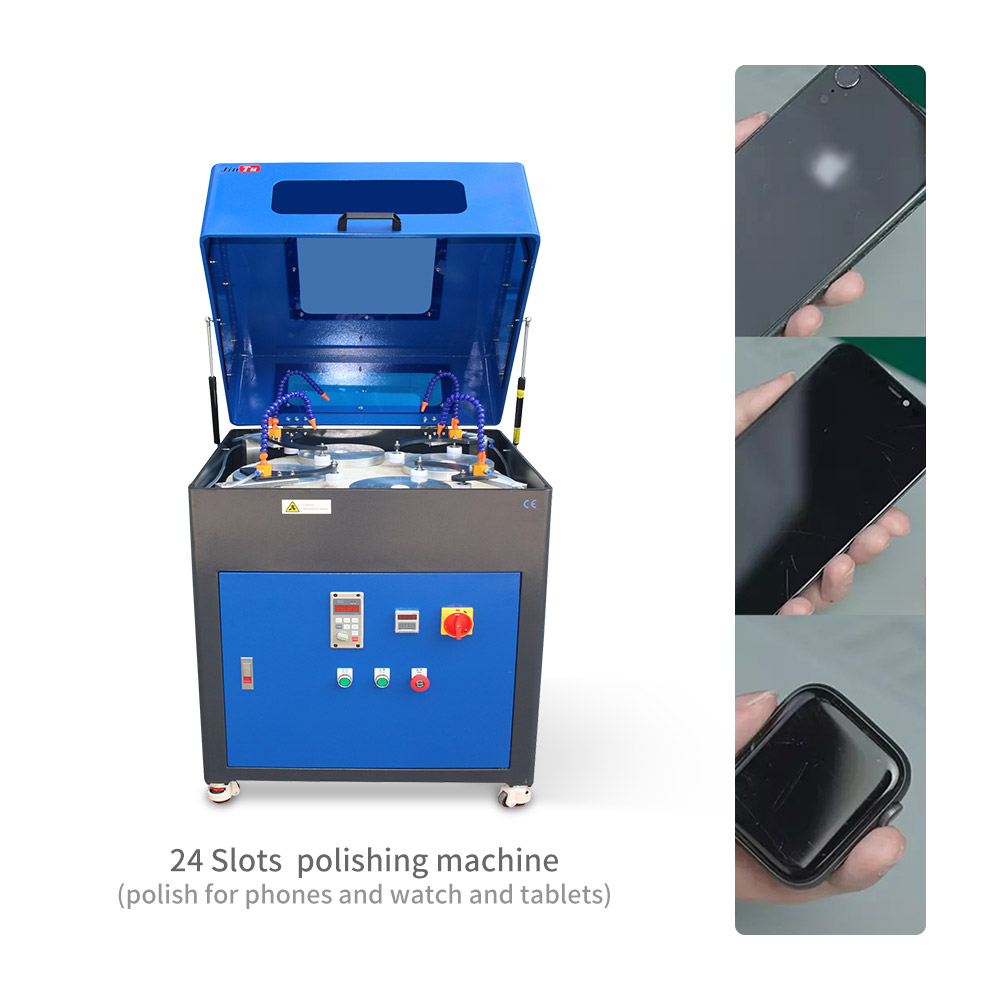 Mobile Phone Scratch Polishing Machine For Touch Screen Phone Scratch  Remover Cellphone Refurbishment 4 Working Station