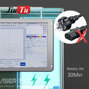 20W Mini Handheld Fiber Laser Machine With Built-In Battery for DIY Logo Engraving
