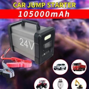 24 Volt Portable Car Battery Charger Booster Mini Vehicle 3600A Engine Starter for Heavy Truck Helicopter