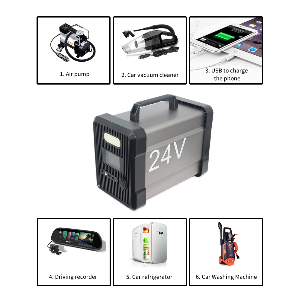 24-Volt Car Battery Charger Automotive Portable Car Jumper Starter Lithium Battery Booster Jiutu Featured Image