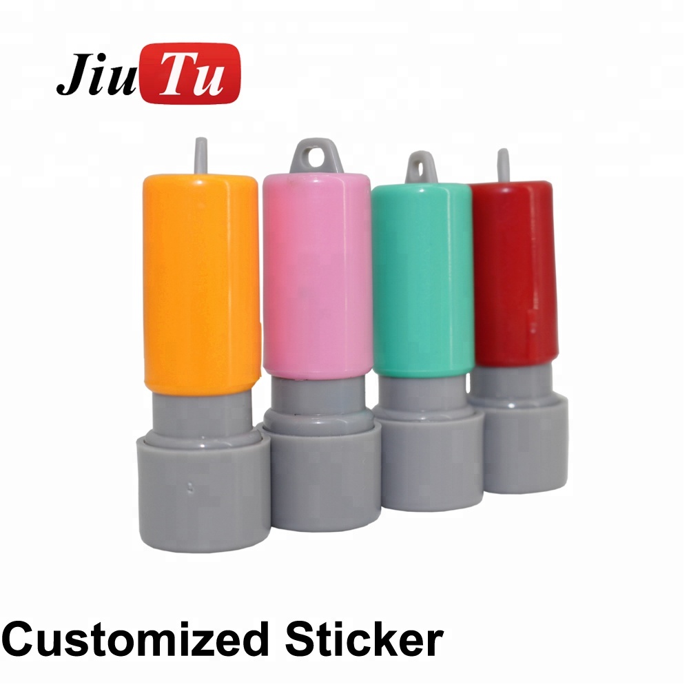 Professional Design Lcd Bonding Machine -
 Pre Inked Customized Personalized Logo & Sign Plastic Blue Inking Stamp for Phone Repair – Jiutu