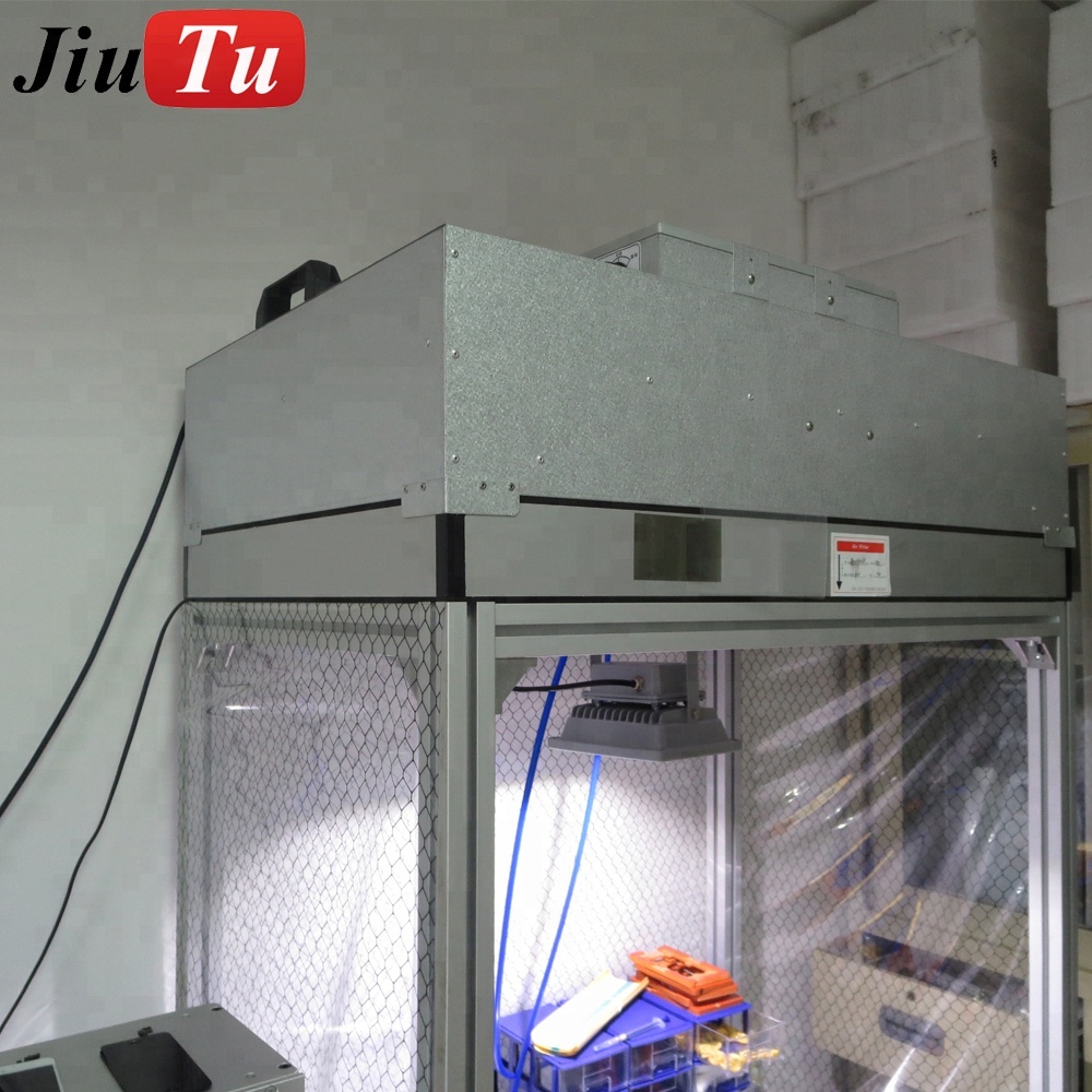 Factory source 8g Frame +Oca+Polarizer -<br />
 Jiutu Middle Size Dust Free Cleaning Room with Free Fan Filter Unit For Mobile Phone/iPad Broken Glass LCD Refurbish - Jiutu