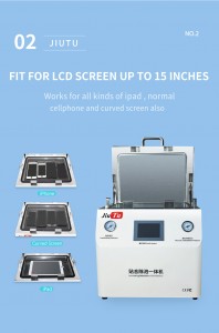 LCD Repair Laminating And Defoaming Integrated Machine 15 Inch Flat Surface Laminating Machine OCA Vacuum Pressing Machine