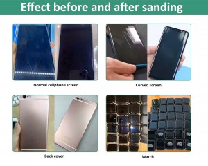 LCD Screen Glass Polishing For Samsung Galaxy S20 S21 Ultra Back Cover Phone Scratches Grinding Machine